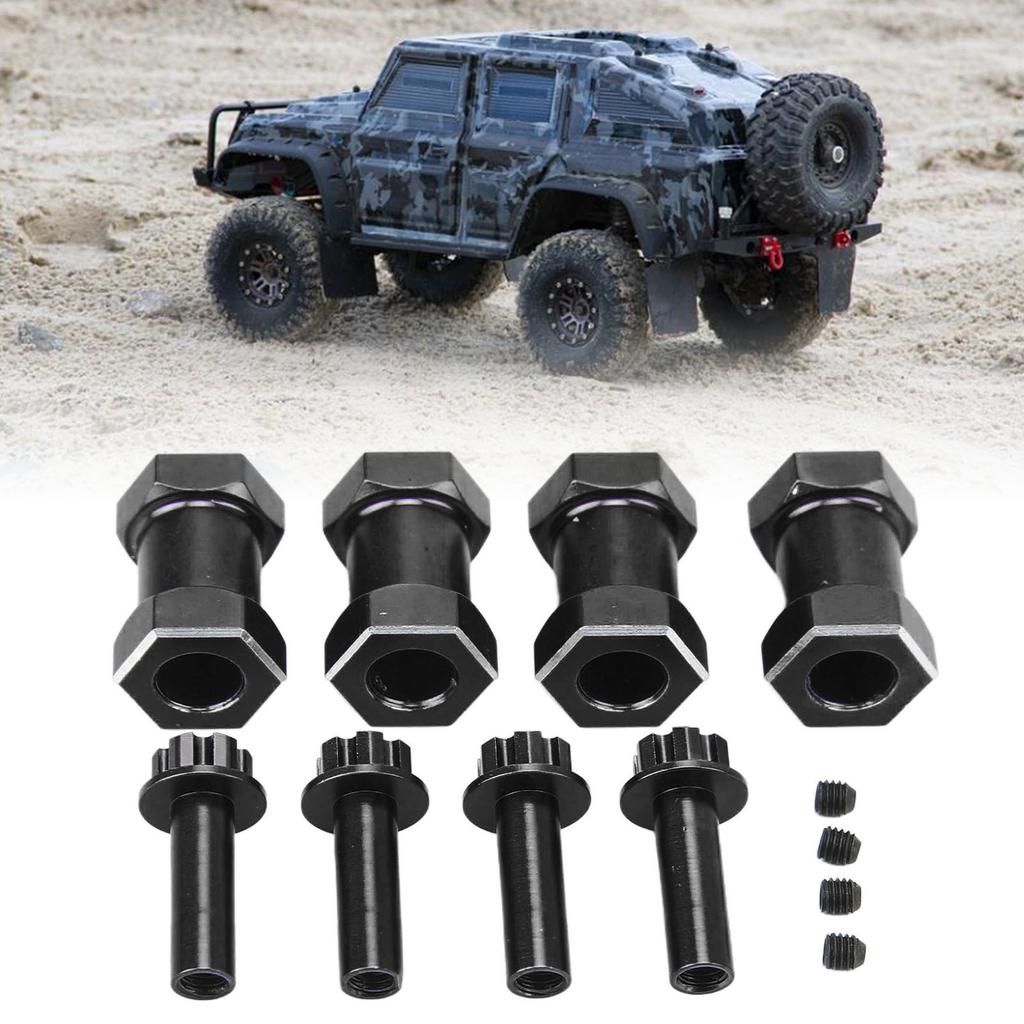 4PCS 12mm RC Wheel Hex Hub with 20mm Offset Extension Crawlers Wheel Hex Drive Adapter for 1Celsius10 RC Crawler Repairing and Upgrading