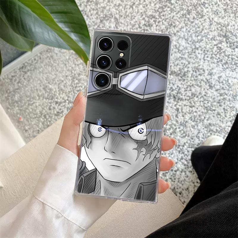 

One Pieces Luffy Sabo D Ace S26 Ultra Case For Samsung Galaxy S25 S26 S24 S23 Ultra S22 S20 Plus S21 FE A57 5G Clear Phone Cover Galaxy S20
