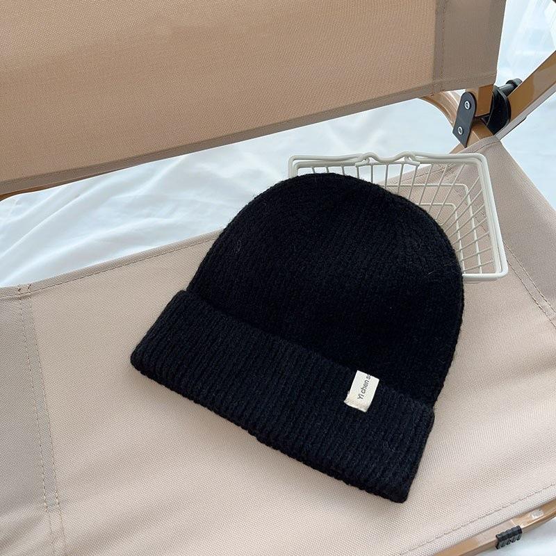 Versatile children's knitted hat with wool baby wool hat Boys and girls autumn and winter warm fashion pullover hat
