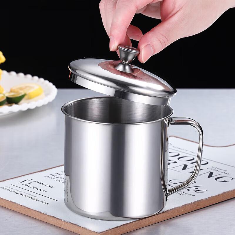 FATTBAO Hrnček na vodu z nerezové oceli 304 s uchem