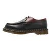 MM6 Maison Margiela X Dr. Martens 1461 Mocassins de Couro Slip-On de Bico Redondo Unissex Mocassins Preto Vermelho 32184002