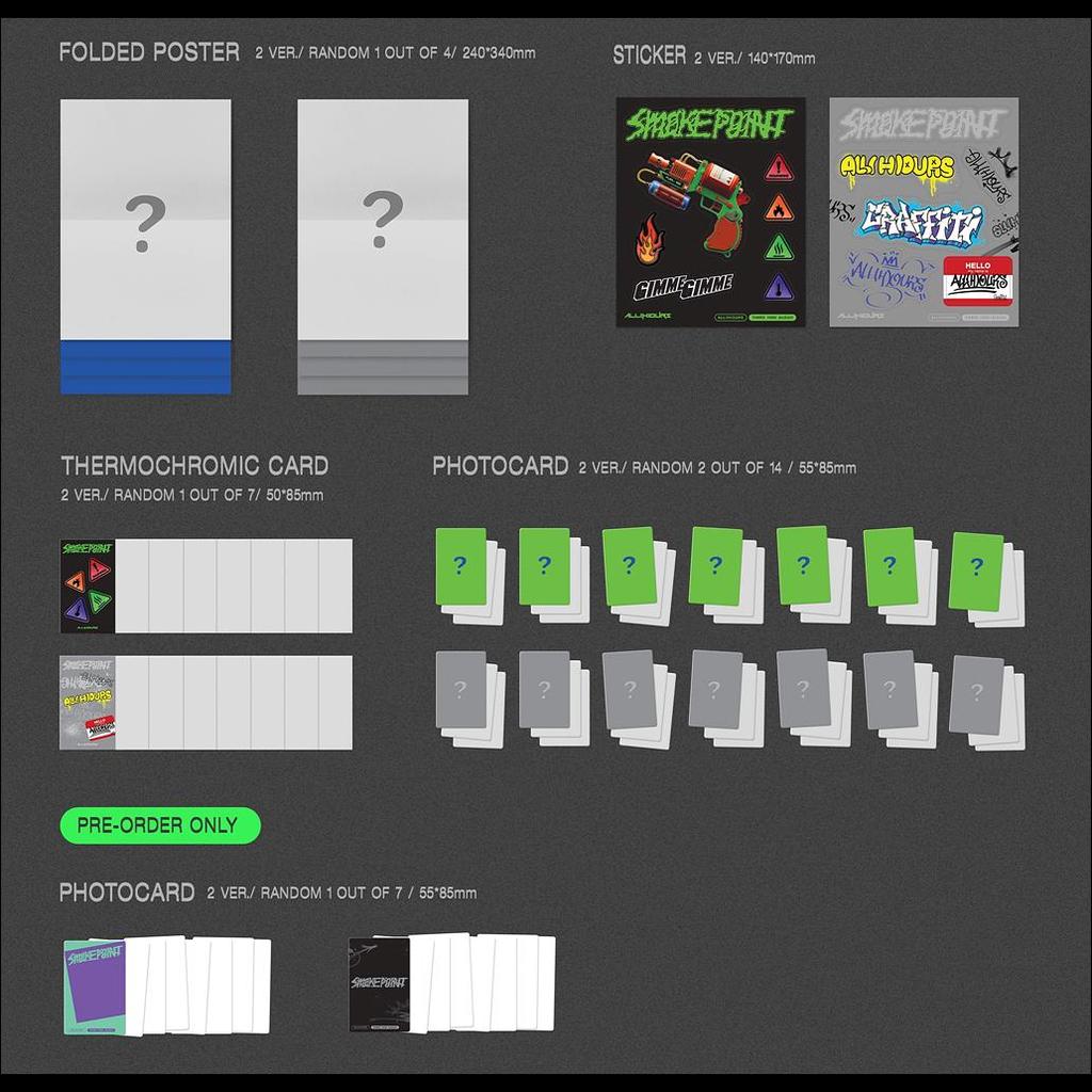 ALL(H)OURS [Smoke Point] 3rd Mini Album (Purity Ver.  Impurity Ver.)