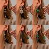 Snowflake Christmas Dangle Earrings Star Christmas Drop Earrings New Christmas Jewelry Women Gifts
