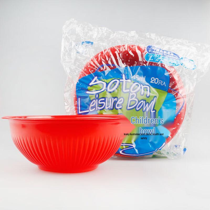 

Shuangtong Disposable Round Red Plastic Bowls