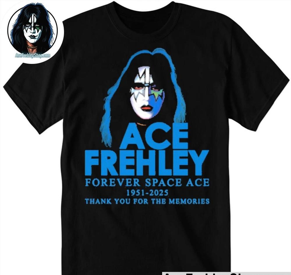 Ace Frehley Forever 1951-2025 Thank You For The Memories T-Shirt Unisex T-Shirt