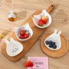 Children'S Cartoon Rabbit Dish Creative Ceramic Multifunctional Chopsticks Bracket Snack Dipping Dish Household Seasoning Dish