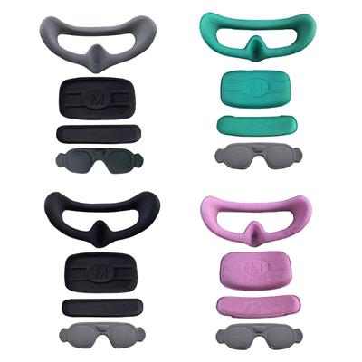 Housse de Protection en Silicone Éponge Mousse Pad Anti-poussière Pad pour Yeux pour Lunettes 3 Pads Mousse Cache-Objectif Pad pour Visage