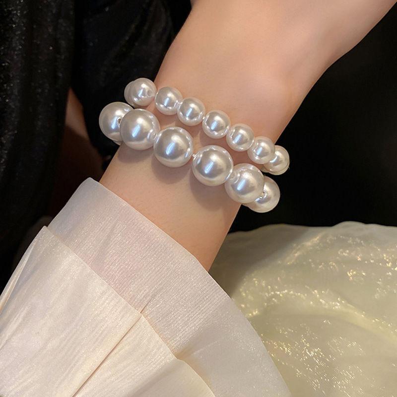 Retro Simple Artificial Pearl Bracelet For Women Fashion Versatile Temperament Bracelet Birthday Gift