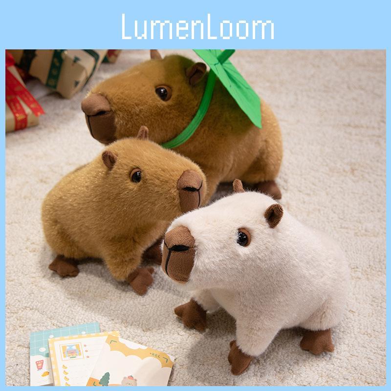 Lotus Stuffed Capybara Animal Doll With Plushfur Material For Gift Teens For