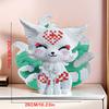 5682-teiliges grünes neunschwänziges Fuchs-Bausteinset, Partyspiele, Büro- und Heimdekoration, DIY-Handgemachtes Set, kreatives Bauspielzeug