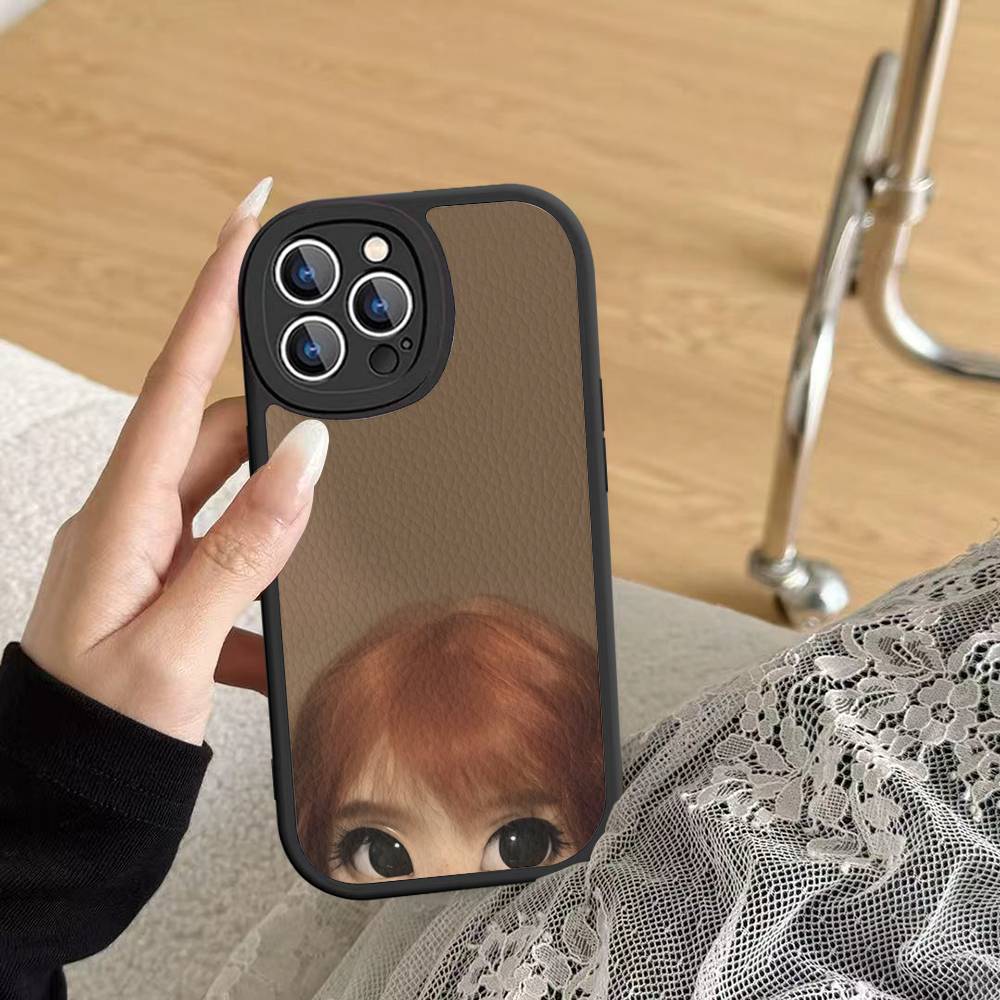 Dark Cute Girl Doll Art Phone Case For IPhone 16 15 14 13 Pro Max 11 12 Plus Leather Silicone Cover