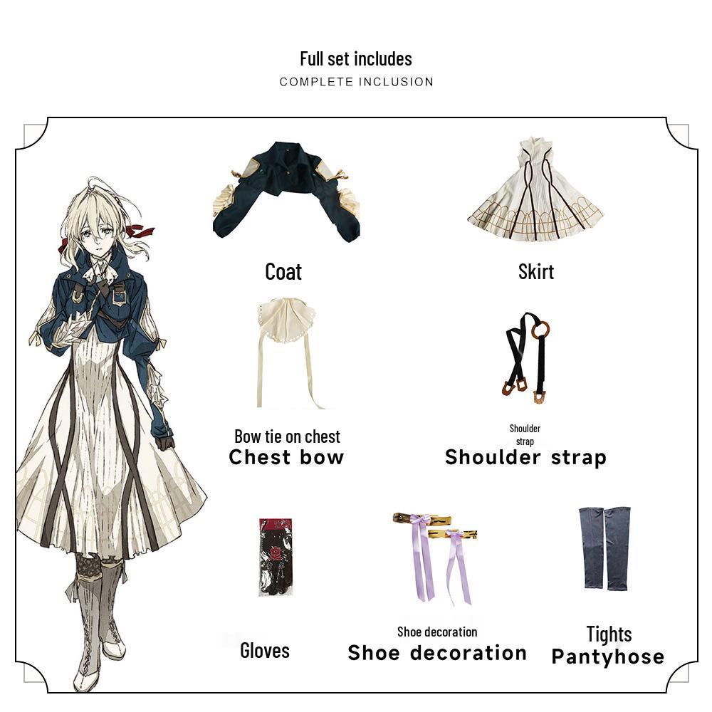 Completo da Cosplay Anime Viola COS - Set Completo per Donna