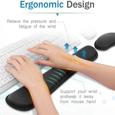 Durable Ergonomic Wrist Support Cushion For PC Laptop Non-slip Keyboard Pad Wrist Rest Pad Mouse Pad Mouse Mat