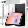 Pro Samsung Galaxy Tab S10 Lite/S10 FE/S9 FE/S9 10.9'' 11'', Pouzdro na tablet Flip Smart Cover s průhlednou zadní stranou, Automatické probuzení/uspání
