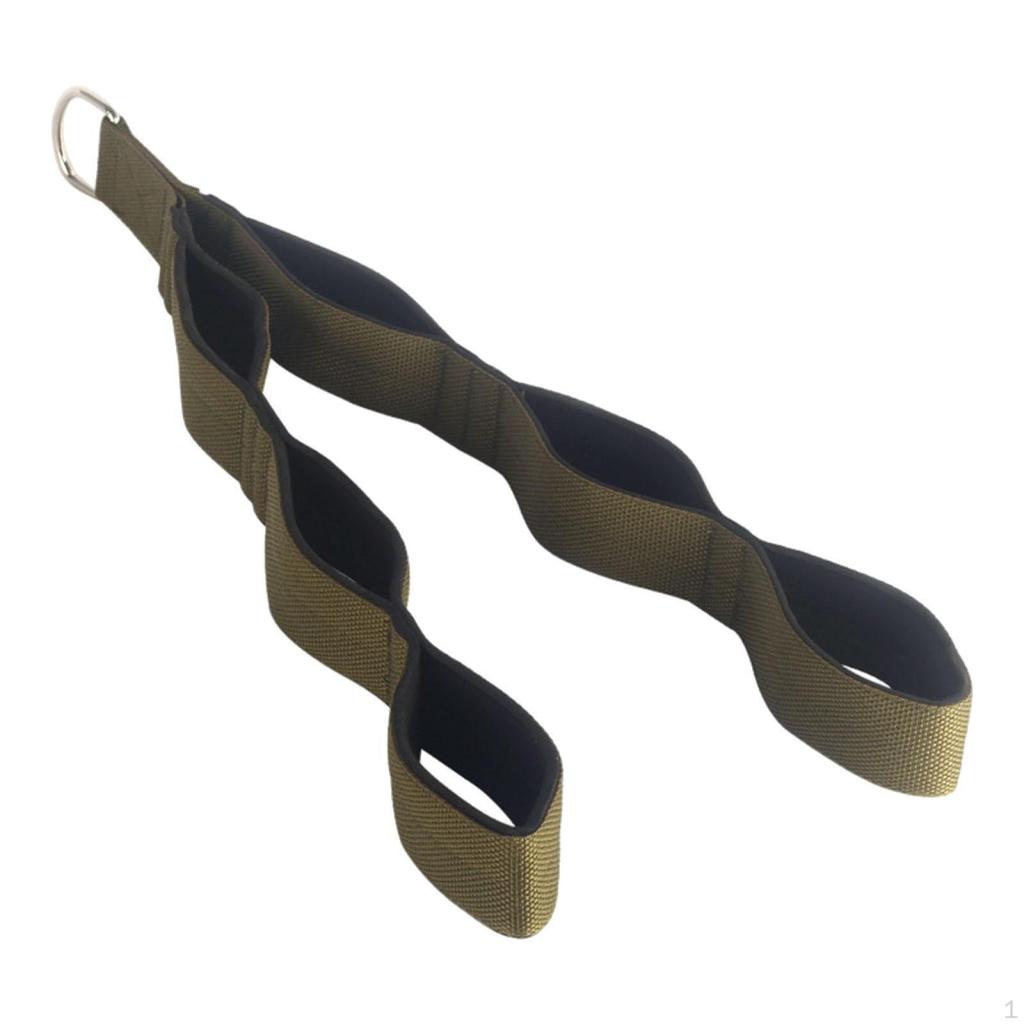 Cable Attachment for Tricep Rope with Multi-Length Handles Pull Down Exercises
