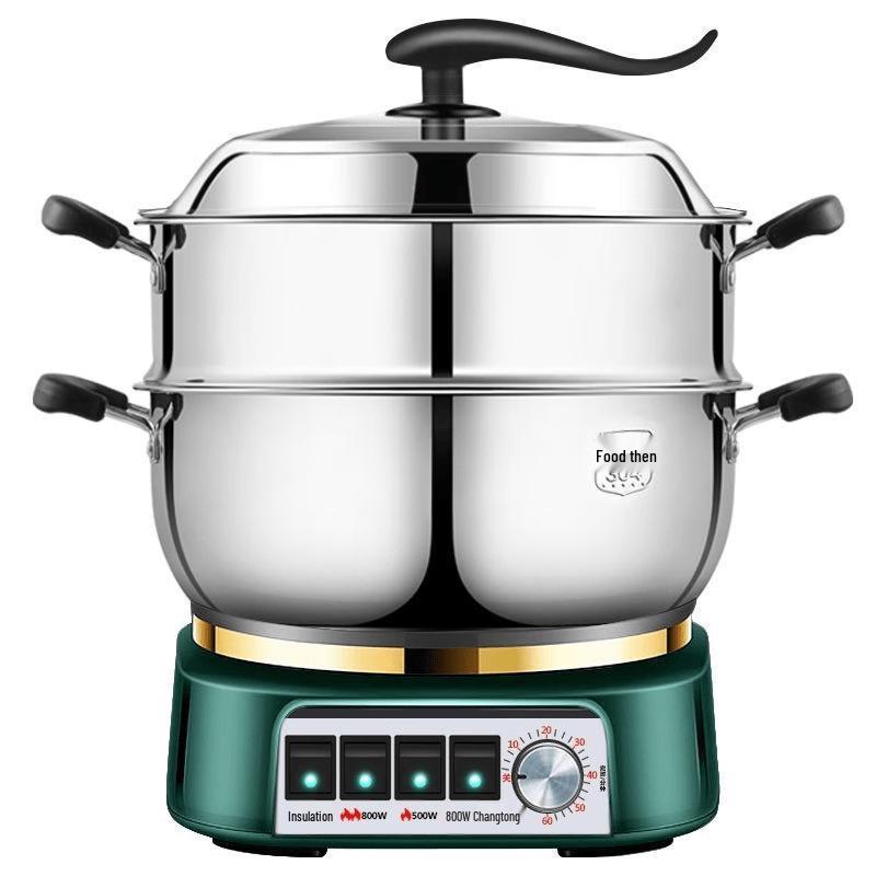 Miling Stainless Steel Electric Multicooker with Steamer