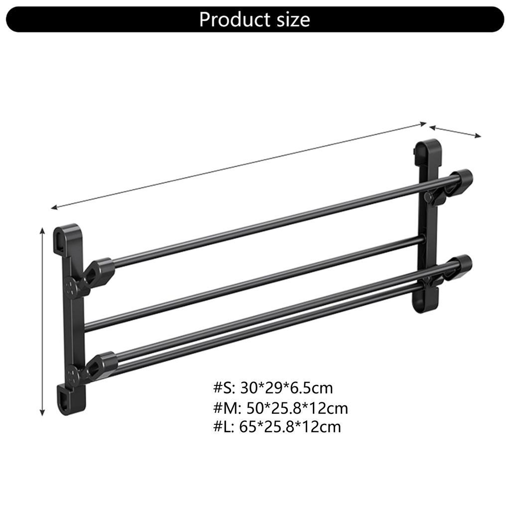 Modern Shoe Organizers 2 Level Foldable Shoe Rack Easy Installation Without Drilling Convenient for Small Space