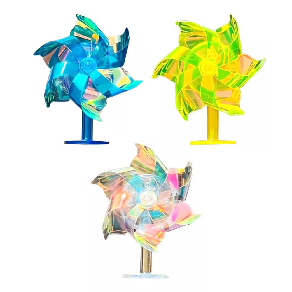 Car Motorcycle Handlebar Wind Energy Colorful Lights Windmill Ornaments Led Lights Self-Adhesive Bicycle Helmet Decorations