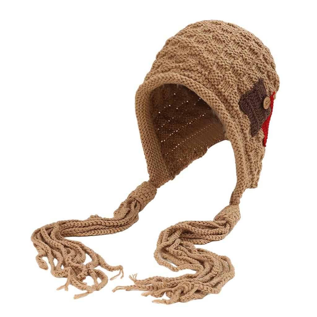 Womens Winter Peruvian Cover Ears Beanie Hat Ear Flap Sherpas Ski Snow Hats Knit Cute Tassels Beanies Hat