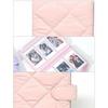 Universal 3 Inch Instant Camera Photo Album 108 Pockets Large Capacity Photo Storage Case Solid Color PU Leather Card Organizer