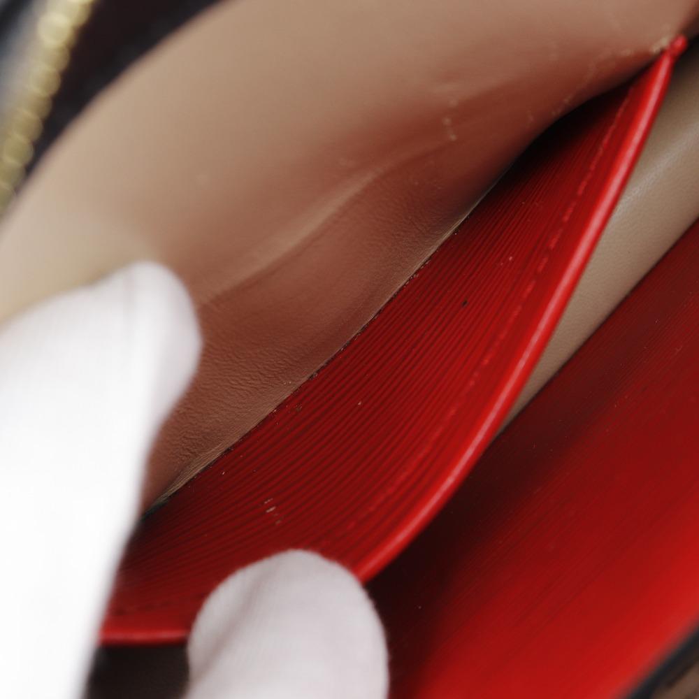 LOUIS VUITTON Trunk clutch Shoulder Bag M51697 2-way clutch Rouge Red Epi Leather Women Used