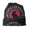 Viking Skullies Beanies Raven Celtic Hat Winter Warm Bonnet Hats Unisex Ski Cap