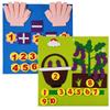 Educational 2PCS Kindergarten Felt Finger Math Busy Board Montessori Learning Toy Preschool Manipulatives for Classroom Kids