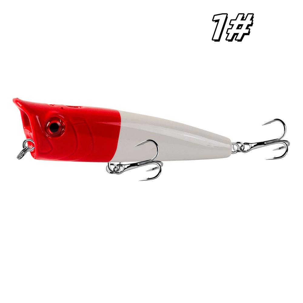 1 шт. рыболовные приманки Topwater Popper Bait 10,5 см 23 г жесткая приманка искусственные воблеры пластиковые рыболовные снасти с крючками № 6 1#