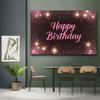2D Banner 1 Piece Flash Pink Happy Birthday Suitable for Birthdays Festivals Parties Multiple Sizes Can Be Selected