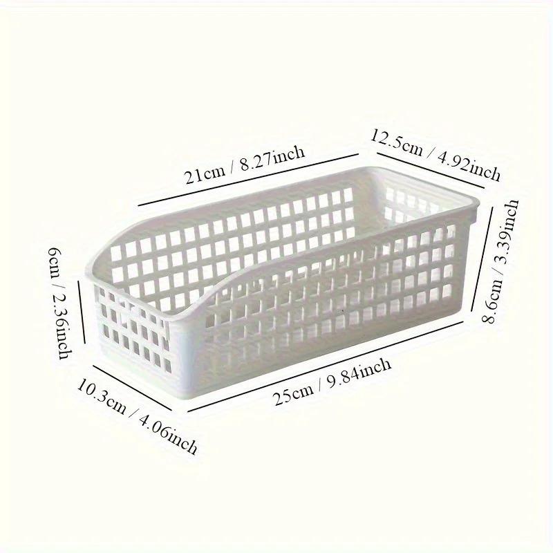 

1/4pcs Stackable Storage Basket Set-Multifunctional Plastic Storage Box,Suitable for Books, Snacks,etc.Ideal Choice for Family