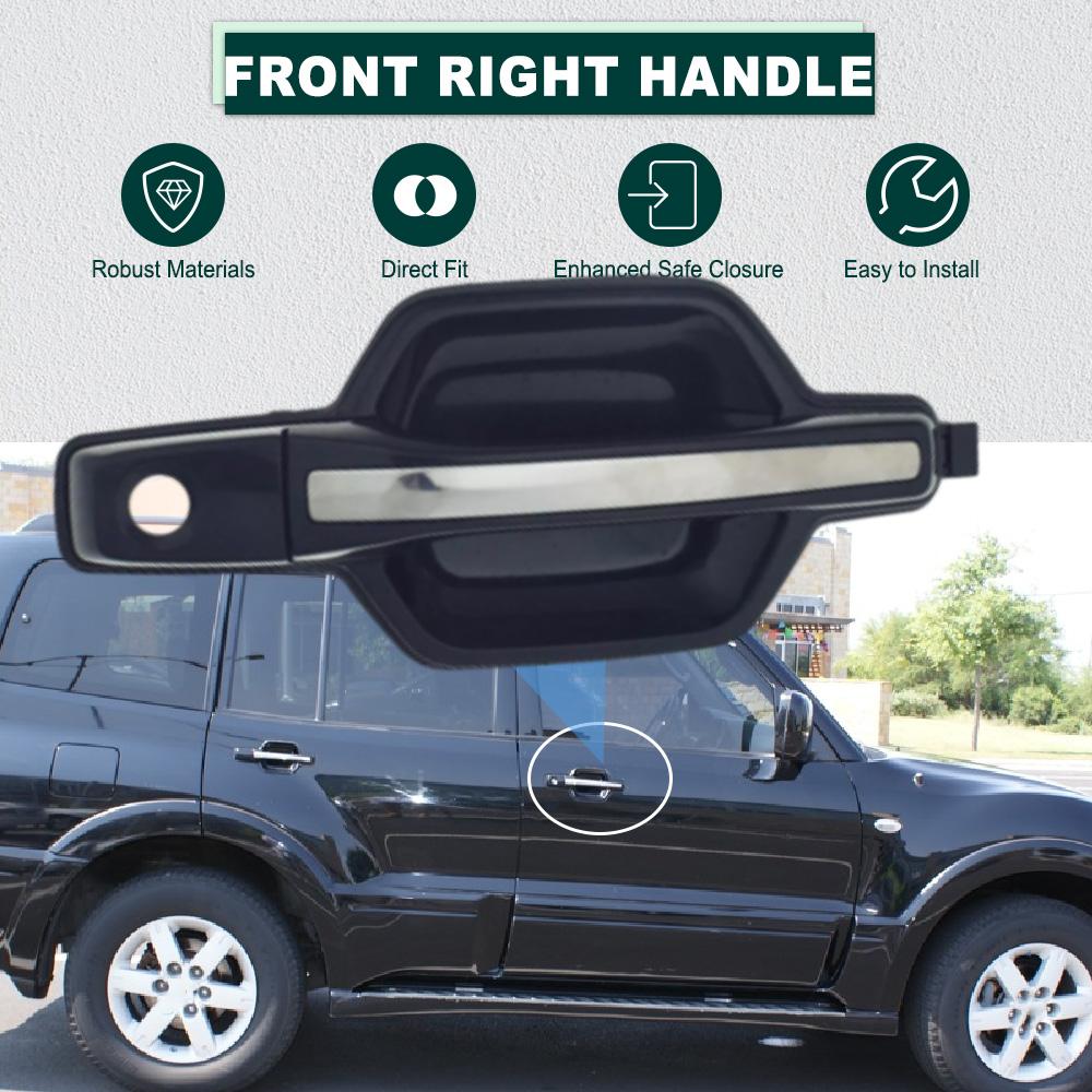 For Mitsubishi Montero 2001 2002 2003 2004 2005 2006 Front Rear Left Right Outer Outside Exterior Door Handle MR653473