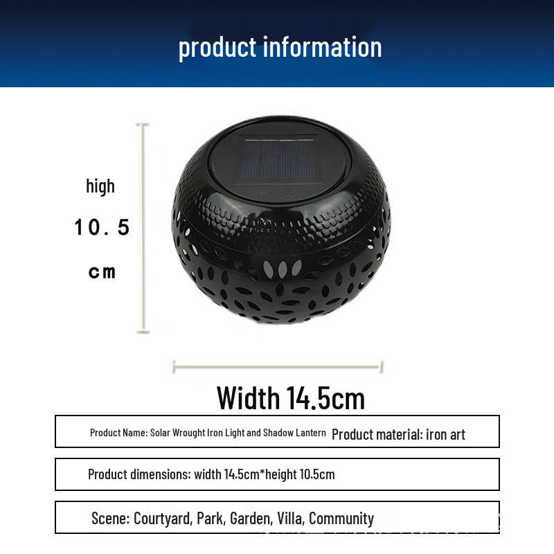 Solar Ceramic-Style Garden Jar Light - Outdoor Decorative Night Light