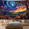 Galaxy Space Tapesrty Colorful Starry Sky Mountain Forest Tapestrys Room Decor Aesthetics Landscape Art Posters Background Cloth