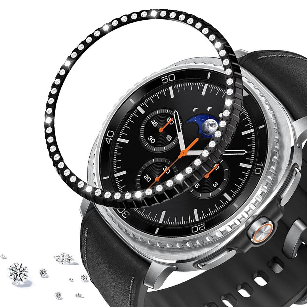 Diamant-Lünettenring für Samsung Galaxy Watch 8 classic 46mm Metallrahmen Abdeckung Schutzhülle Galaxy Watch 8 Classic Schutz