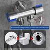 Bathroom toilet matching bidet spray set, one in two out double control double out faucet, with 1.5M flexible hose
