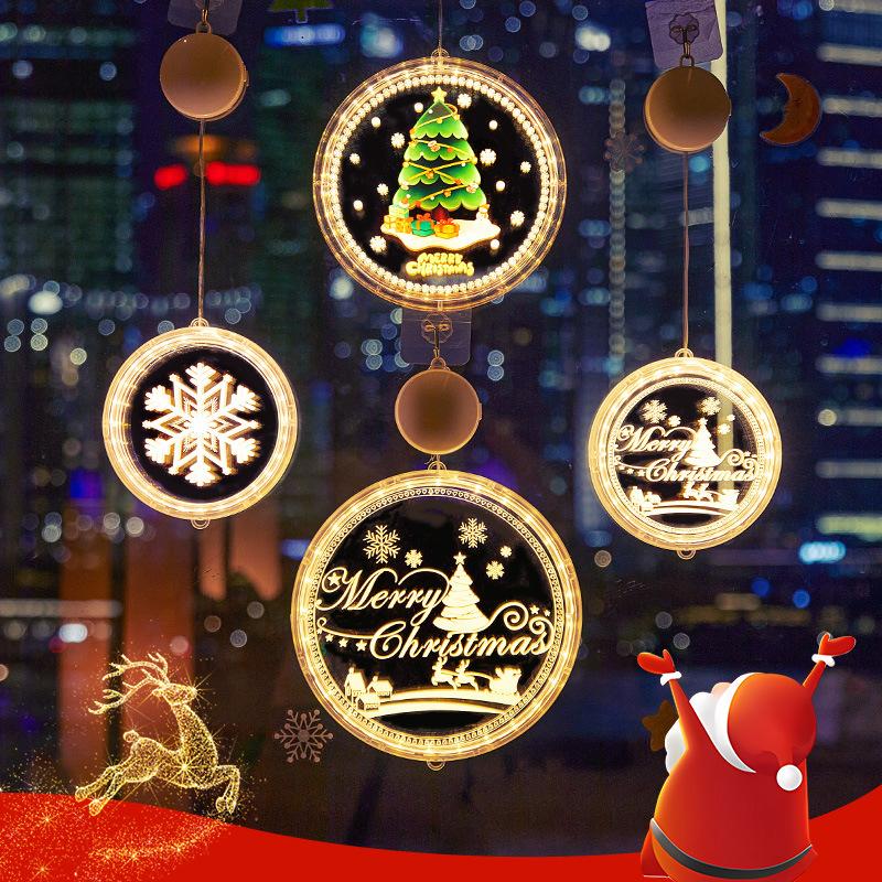 Christmas Decorations Scene Layout Store Shop Creative Small Hangings Window Christmas Tree Pendants Atmosphere Decoration