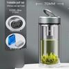 WANXIANG Double-Layer Glass Portable Water Bottle