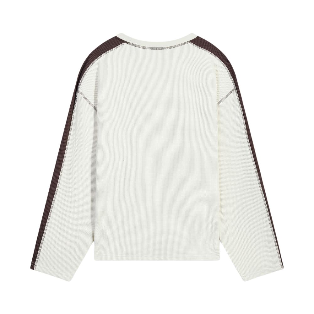 Puma T7 Waffel Pullover Rundhals Tier Muster Sport Langarm T-Shirt Herren Oberteile 637436-87