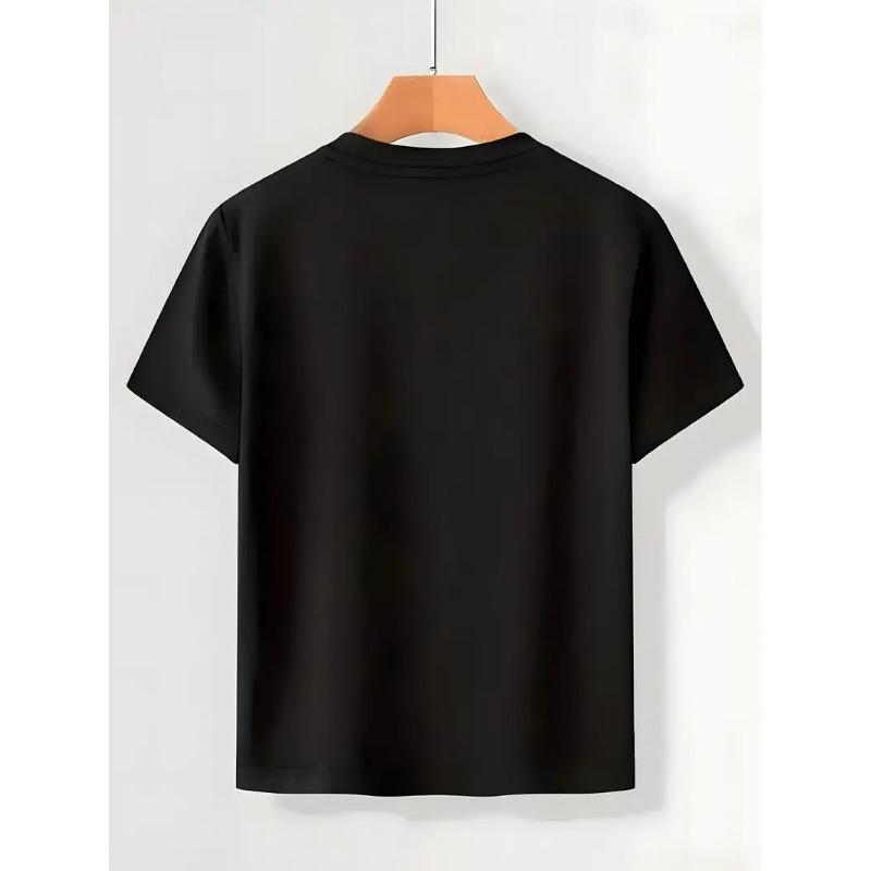 Taglie europee T-shirt da ragazzo Design Artistico Stampato, Ideale per Attività all'Aperto, Morbido Top a Maglia, Comodo e Traspirante, Adatto per l'Estate
