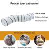 Cat Tunnel Toy S-Shaped T-shaped Y-shaped Straight Collapsible Interactive Pet Tunnel with Play Ball Easy Fold Carry Indoor Playhouse Maze