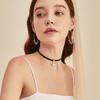 New butterfly swirling neck chain short simple niche necklace temperament Internet celebrity choker neck jewelry neck strap