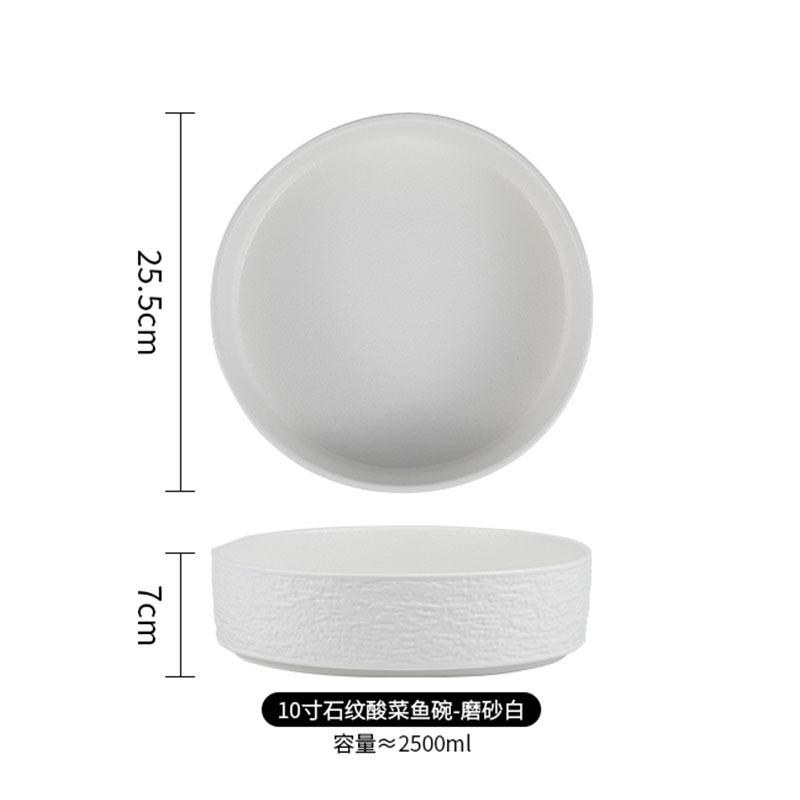 Japanese Black And White High-End Creative Dish Set Plate Ceramic Bowl Western Plate Steak Plate Ceramic Tableware