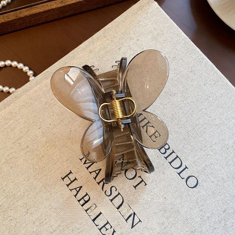 French Butterfly Hair Clip Female High-end Sense of New Large Shark Clip Back of The Head Plate Hairpin Hair Accessories Summer