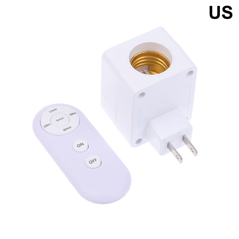 1pc E27 Remote Control Lamp Head Socket Lamp Base Wireless Smart Remote Control Lamp Holder Cap Intelligent Switch Accessories