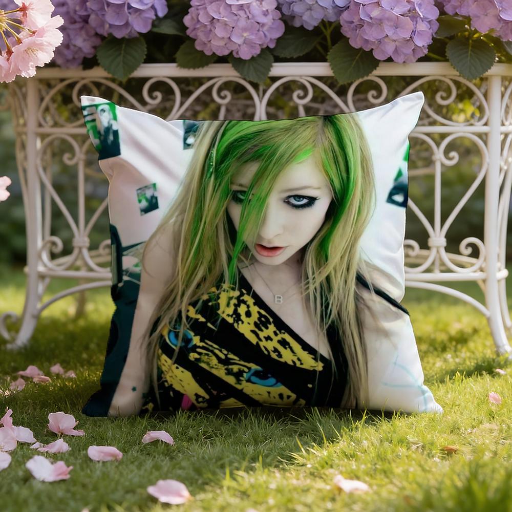 A-Avril R-Ramona Lavigne Cushion Cover Home & Car Dual-Scene Pillow Cover: Reversible for Premium Comfort
