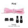 1 Pair Lock Shoelaces Elastic Sneakers Laces Without Ties Adult Kids Tennis Round Shoelaces Rubber Bands for Shoes Accesories