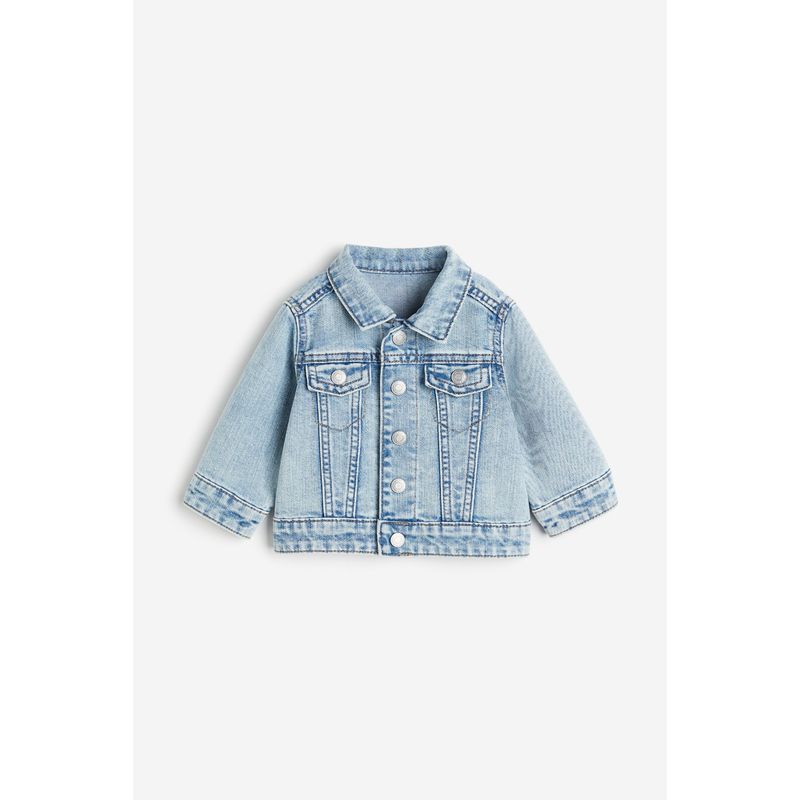 

HM Children s Clothing Baby Girl Denim Outwear Autumn Leisure Single-Breasted Lapel Long Sleeves Air Conditioning Shirt Cardigan 1207179