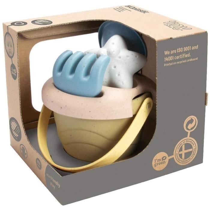 Kit d'accessoires de plage pour enfant - dantoy - a partir de 6 mois - couleurs douces - ensemble de 5 pièces