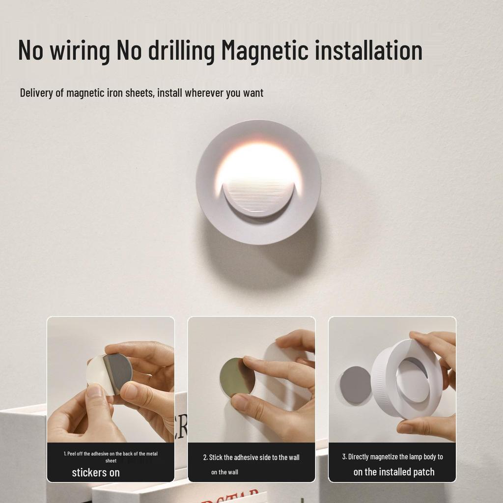 Rechargeable LED Motion Sensor Night Light for Bathroom, Stair, and Corridor