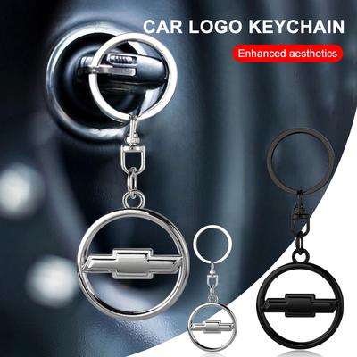 1 Stück 3D Metall Auto Emblem Schlüsselanhänger Zinklegierung Schlüsselringe Auto Zubehör für Camaro Trax Blazer Cavalier Onix Aveo Silverado Malibu Captiva